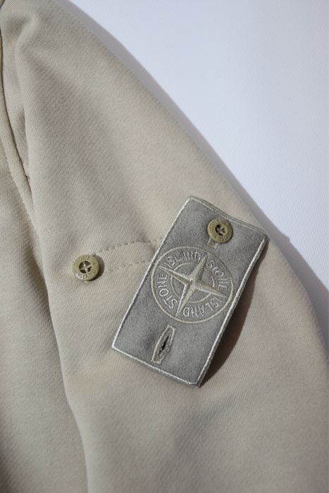 Зіп худі Stone Island Beige Ghost | Кофта Стон Айленд Project Бежевий