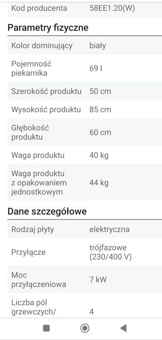 Kuchnia elektryczna Amica