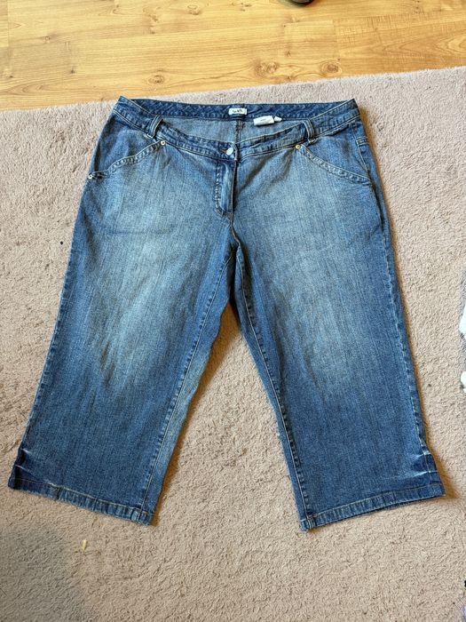 Spodnie 3/4 dżinsowe retro 2XL