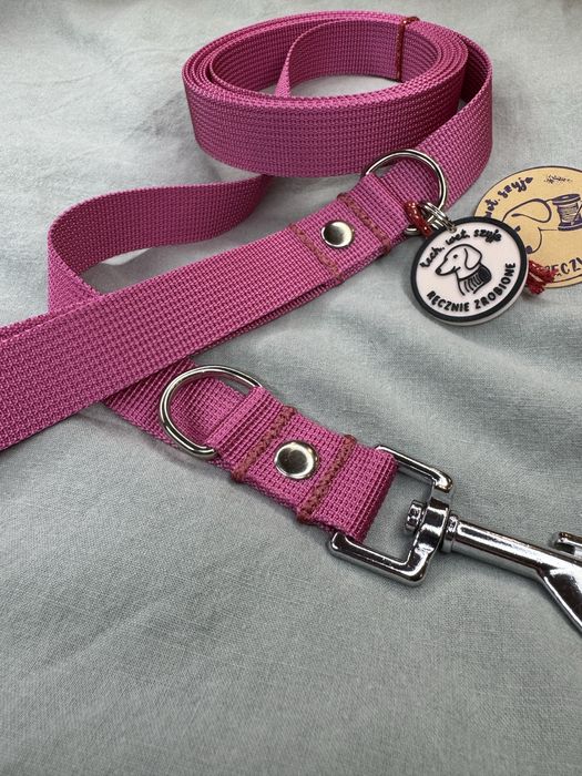 Smycz dla psa Fuksja