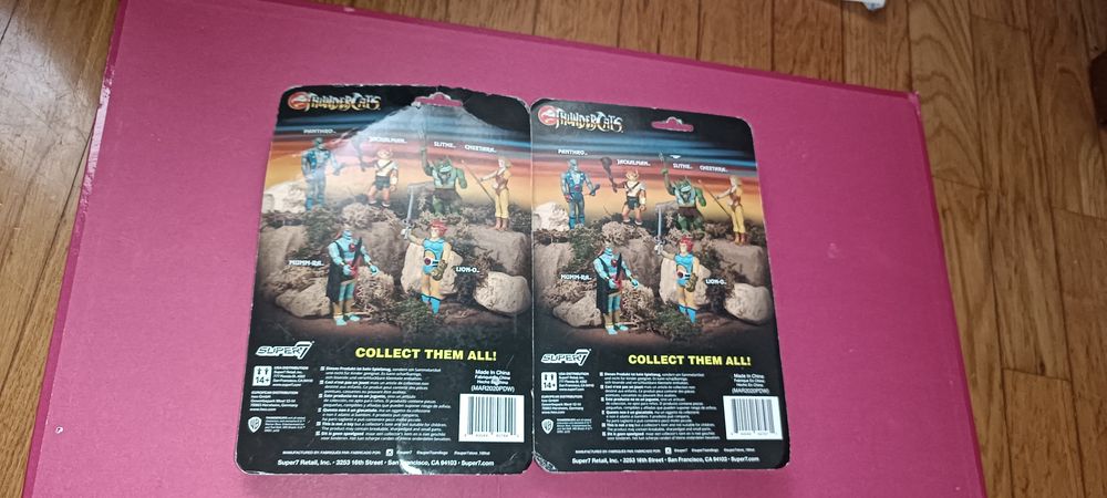 2 figuras brinquedo Super 7 THUNDERCATS Ano 2020