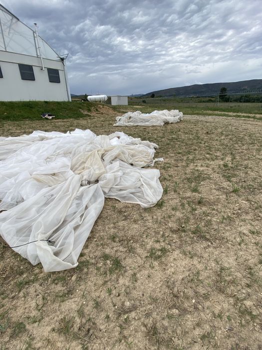 Plasticos de estufas e redes