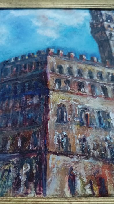 Palazzo Vecchio – Florencja" – obraz olejny