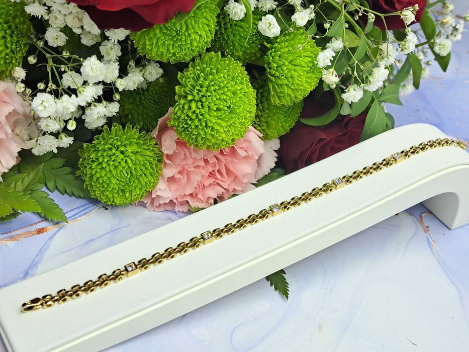 NOWA ZŁOTA BRANSOLETKA 6,36 GR. próba: 585 Komis Redi