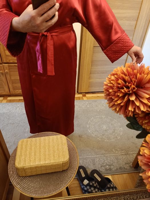 Szlafrok damski z satyny