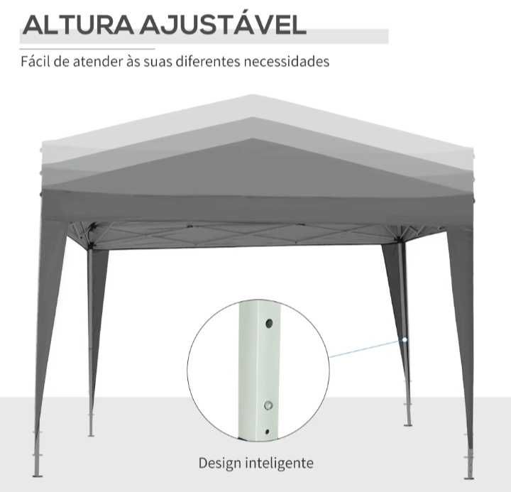 Tendas pop up dobráveis 3x3 com ou sem laterais.  +Tamanhos. Feiras.