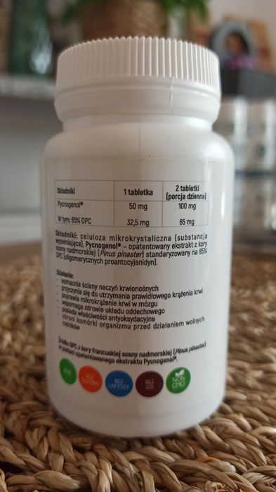 Kora sosny - pycnogenol 60 kapsułek