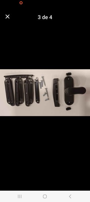 Fechos para janelas de alumínio em preto, marca MR