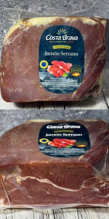 Хамон Costa Bravo Jamon Serrano Іспанія 1 кг блок ваговий Хамон