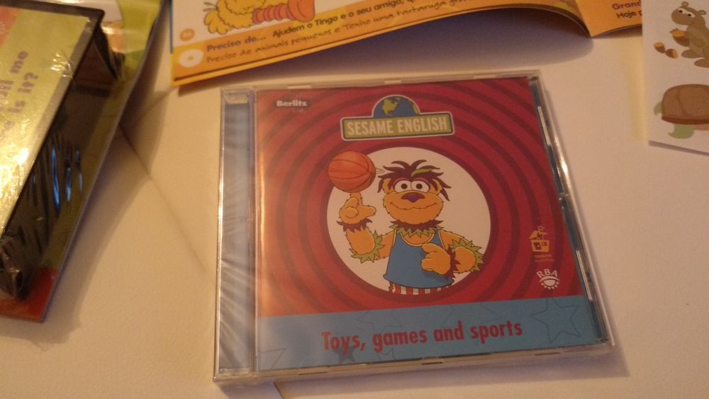 Sesame English Rua Sésamo aprender inglês VHS CD