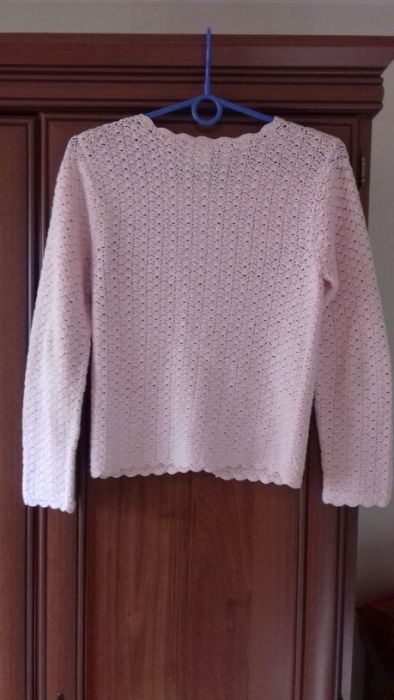 Sweterek HM r.140 pudrowy róż