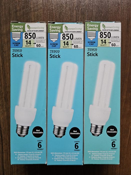 Komplet 3 żarówek / żarówka / żarówka