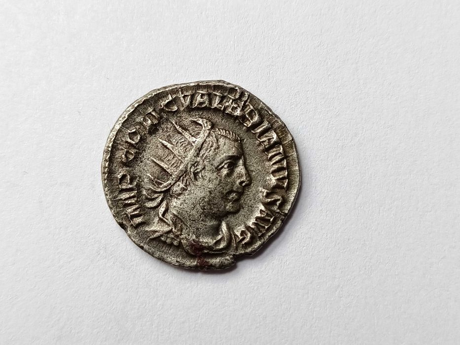 Antoninian (253 -260 n.e.) Valerian Cesarstwo Rzymskie oryginał Srebro