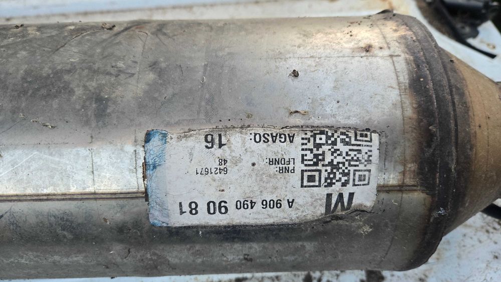 Mercedes sprinter 907 2.2 dci kompletny wydech dpf katalizator sonda