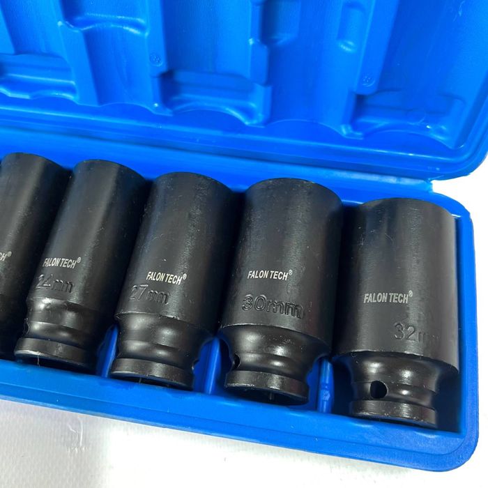 Набір високих ударних головок 1/2 10-32мм 15од. В кейсі Falontech