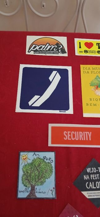 10 Autocolantes, novos