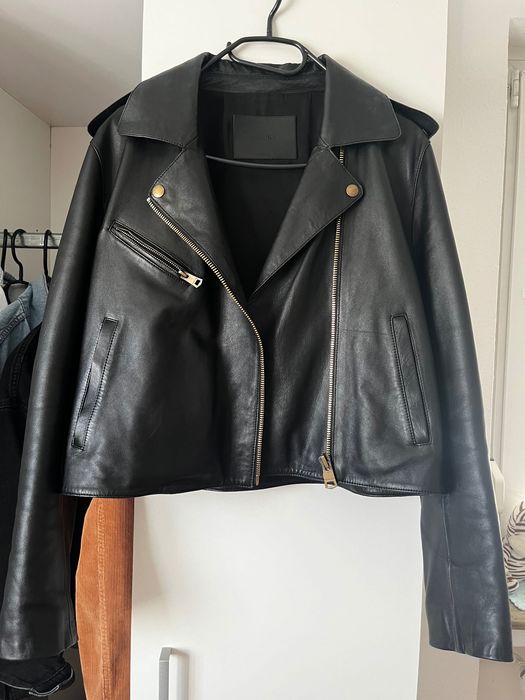 Шкіряна куртка massimodutti