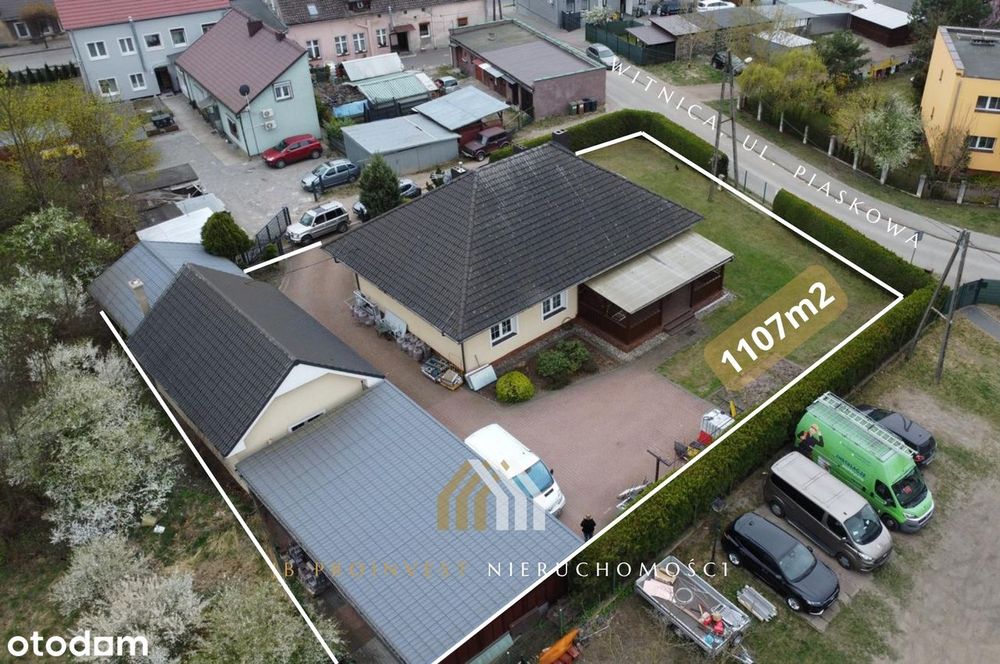 Na sprzedaż atrakcyjny dom parterowy – Witnica, ul. Piaskowa