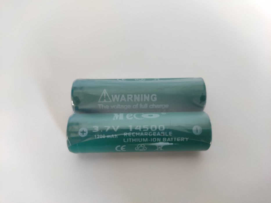 Pack Célula/Pilha/Bateria Recarregável 14500 de Lítio 3,7V 1200mah