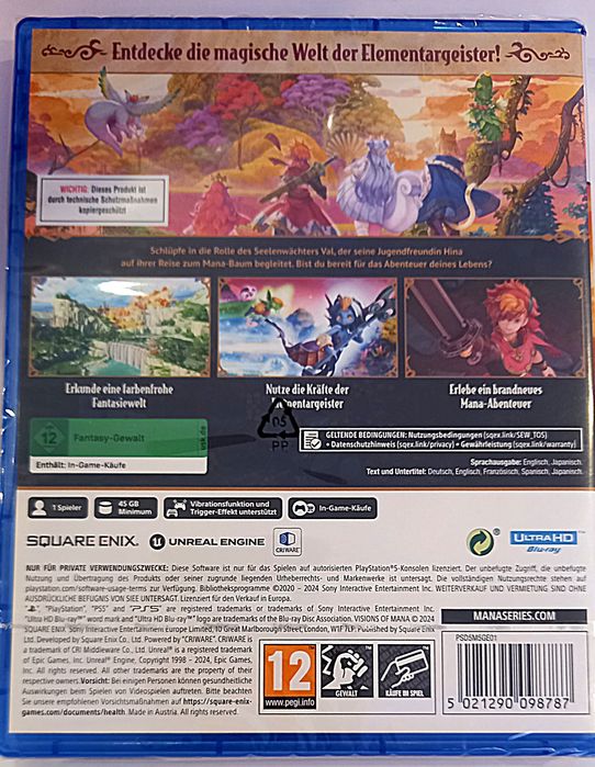 Gra Visions of Mana na PS5 /Nowa w folii! Sklep Chorzów