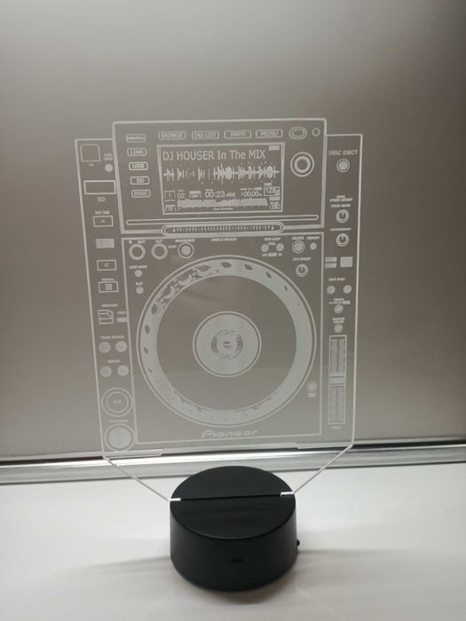 Pioneer CDJ 2000 Lampka LED RGB na pilota prezent + Twoje logo i ksywa