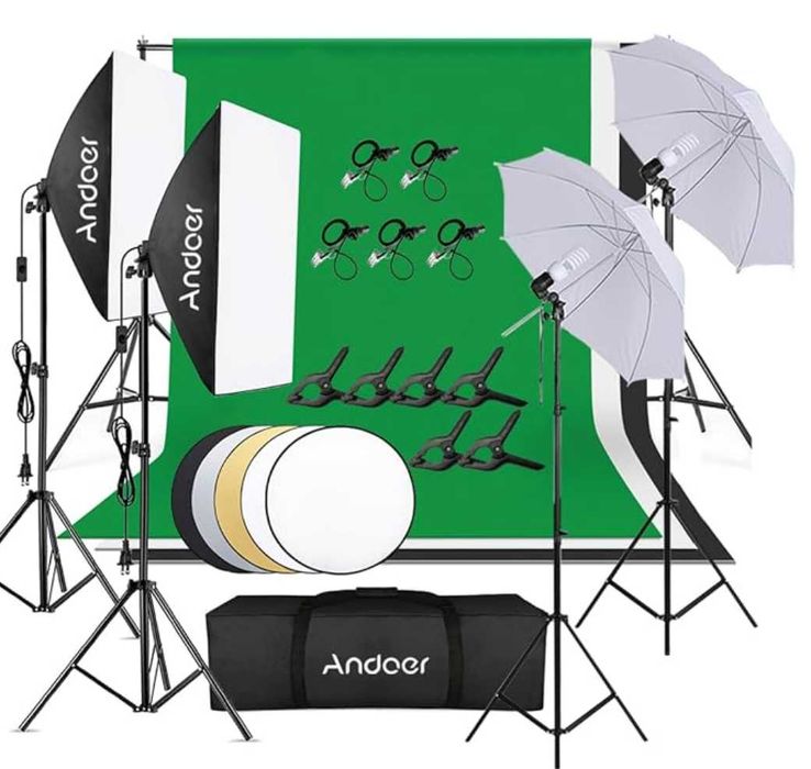 Andoer Kit Estúdio Fotografia
