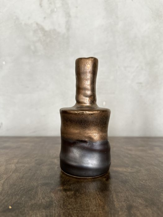 Wazon Ferox Aluro 2 szt ceramiczny miedziany surowy LOFT industrial