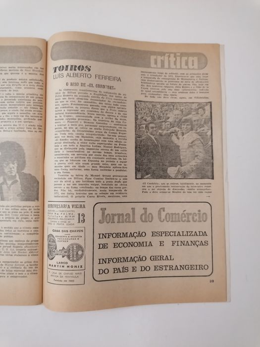 Revista R & T, Rádio e Televisão, com o número 826 de 9 Setembro 1972