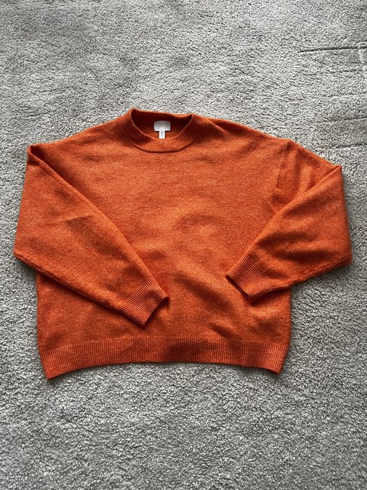 Pomarańczowy sweter H&M M