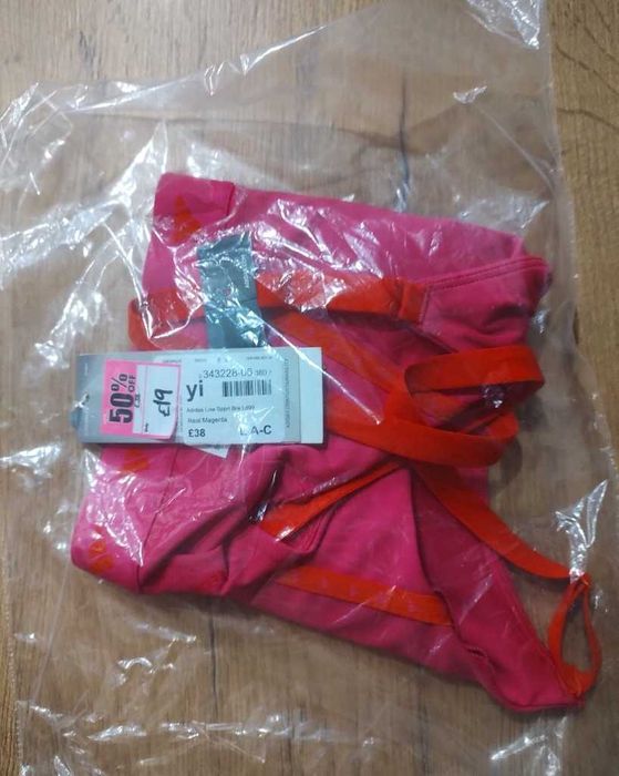 Stanik sportowy adidas low support L A-C