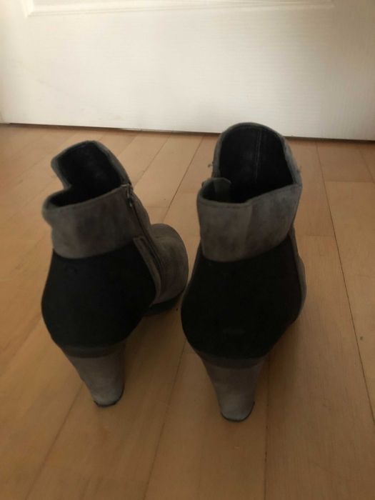 Botki Geox Respira, zamsz, szare, 37,5 (pasują na 38)