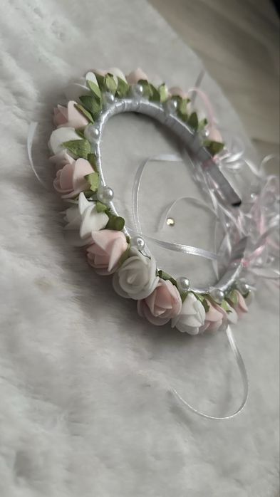 Wianek opaska kwiaty komunia impreza