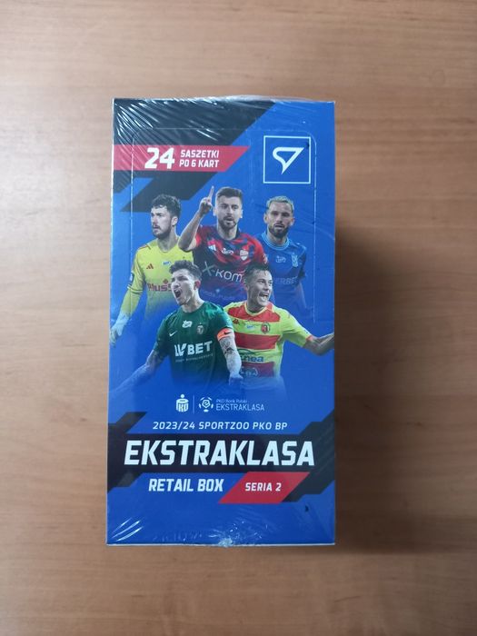 Box Saszetki Ekstraklasa 2024 Nowy Oryginalny Folia Karty