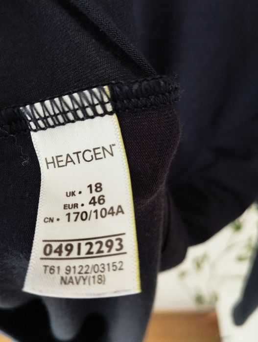 Bluzka golf, jesienny, granatowy, basic r. 46 18 Heatgen