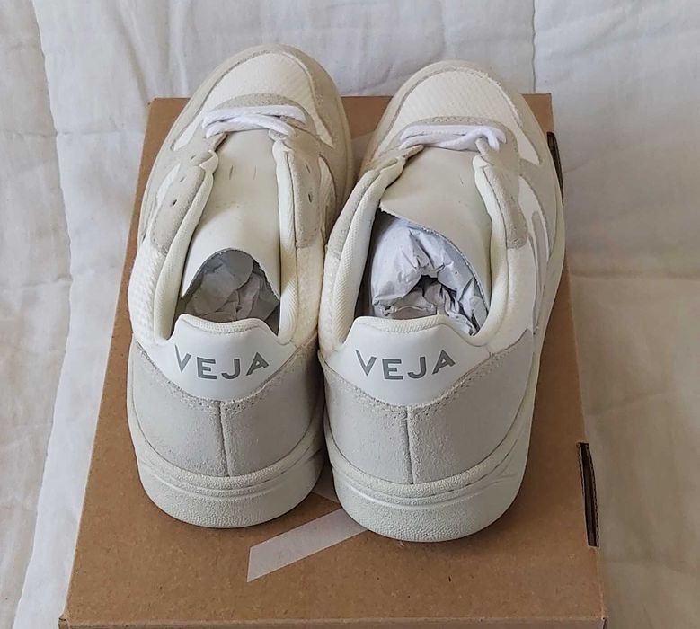 Ténis Veja V-10 B-Mesh White Natural Pierre, Tam. 40, Originais, Novos