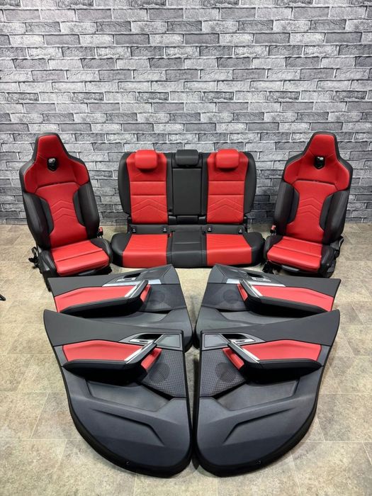 FOTELE KANAPA BOCZKI WNĘTRZE ŚRODEK BMW X2 U10 iX2 M SPORT NOWE SKÓRA