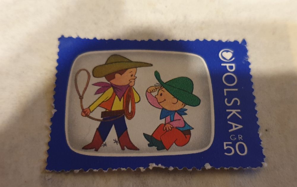 Znaczek Bolek I Lolek PRL