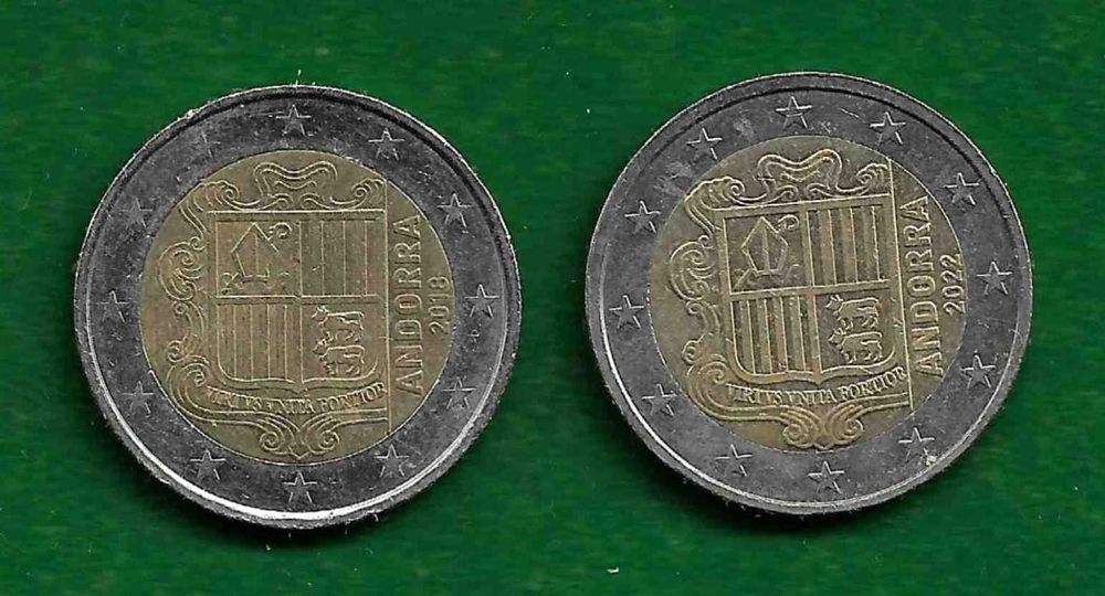 14 Moedas Comemorativas de 2 Euros - ESTRANGEIRAS