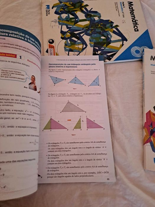 3 Livros  Manuais e C.Atividades Matemática 8 PORTO EDITORA