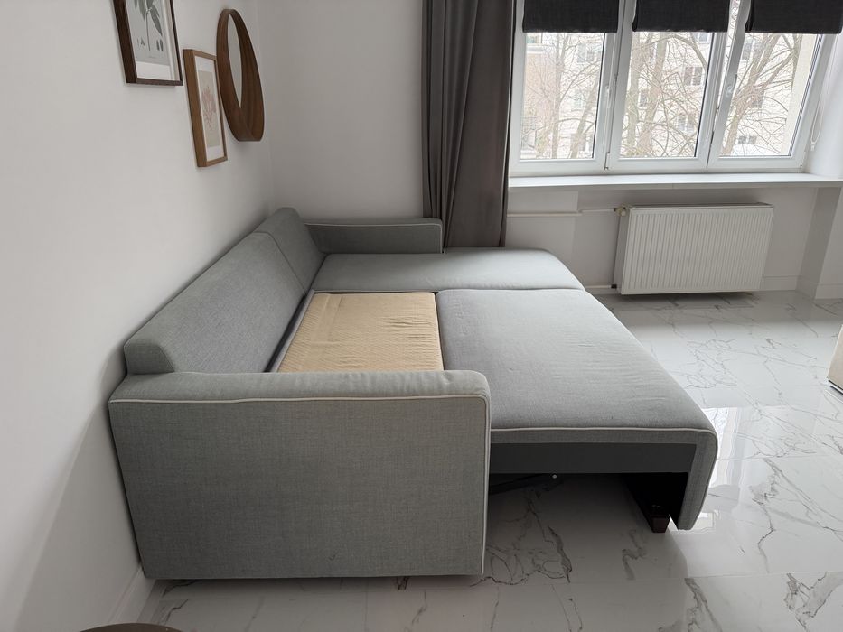 Sprzedam rozkładaną kanapę z dodatkowym pojemnikiem na pościel