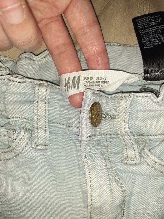 Calças de ganga menina 3/4 anos