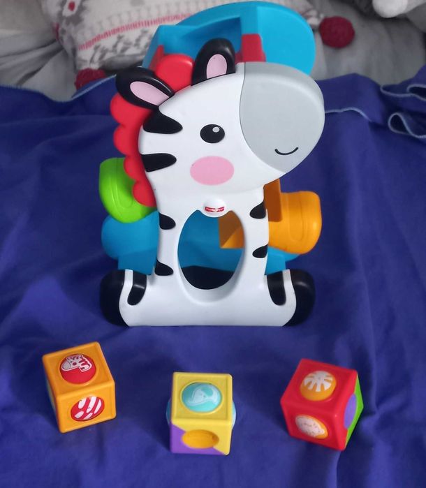 Zabawka edukacyjna zebra kostki Fischer Price