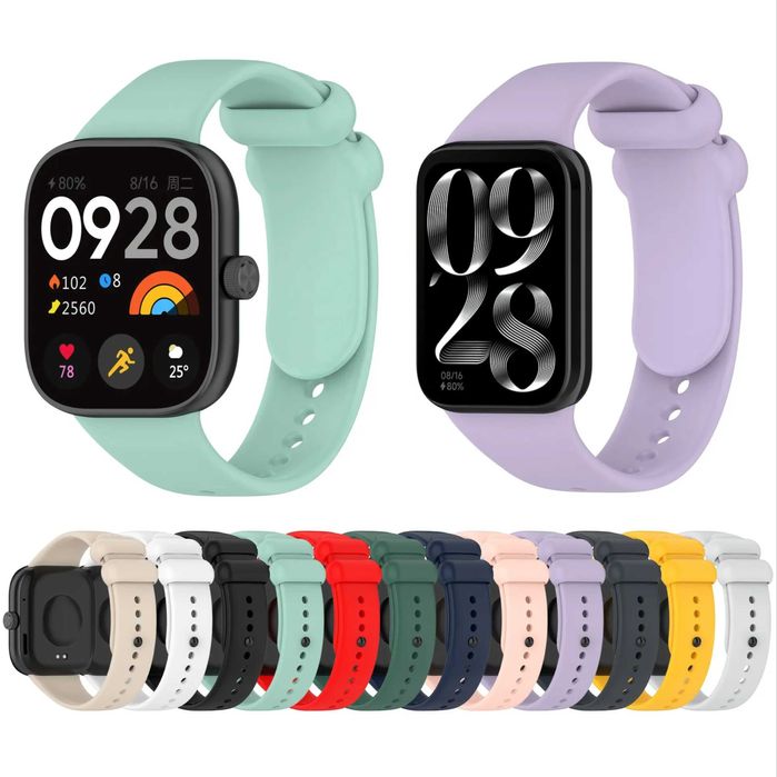 Силіконовий ремінець  Redmi Watch 4 / 5, MiBand 8 / 9 Pro