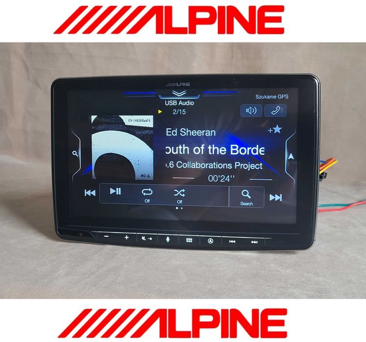 Alpine INE-F904D Android Auto CarPlay 9 Cali Nawigacja USB Bluetooth PL Menu