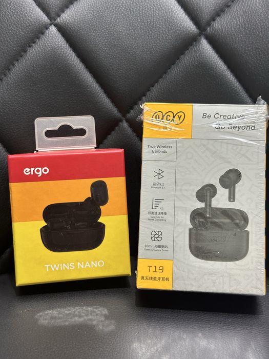 Ergo BS-510 TWINS Nano і QCY T19 TWS Original