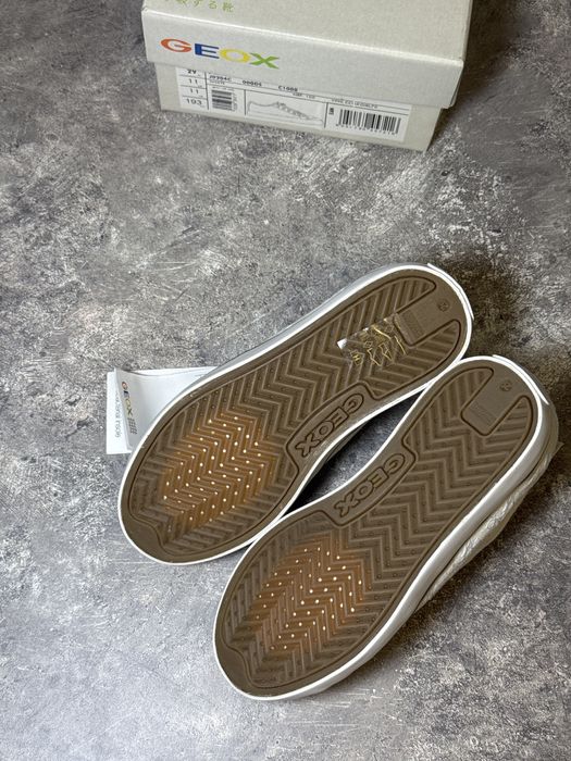 (29 р) Дитячі білі базові кеди Geox Ciak, Устілка 18 см