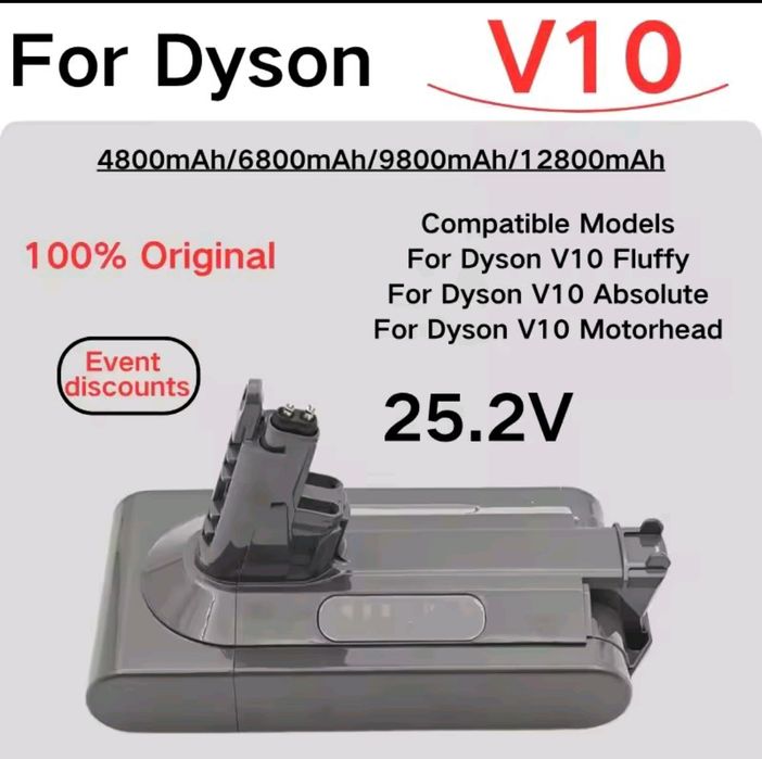 Bateria compatível Dayson V10