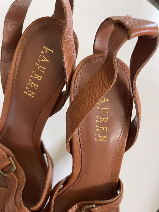 Buty Ralph Lauren sandały r. 39 nowe na obcasie skórzane