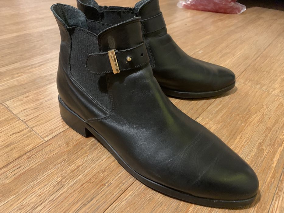 Buty Ryłko sztyblety czarne 40 botki