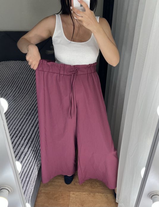 Стильні штани брюки висока посадка палаццо широкі